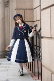 Yona Studio - Pigeon College - Classic Lolita Skirt, Blouse, Vest and Cape Set