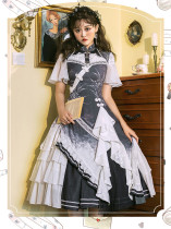 Crane Singing Qi Lolita OP Dress and Skirt Set