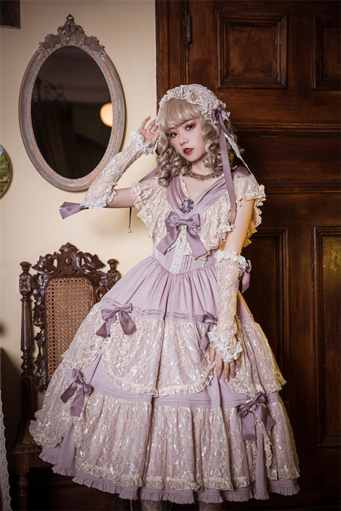 US$ 154.99 - Henrietta -Antique Doll- Gorgeous Princess Rococo Lolita JSK -  m.lolitaknot.com