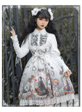 Yinluofu -Black Fairy Tale- Halloween Sweet Gothic Lolita JSK and Blouse