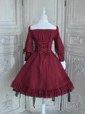 Alice Girl -Flowers Cage- Classic Long Sleeves Lolita OP Dress