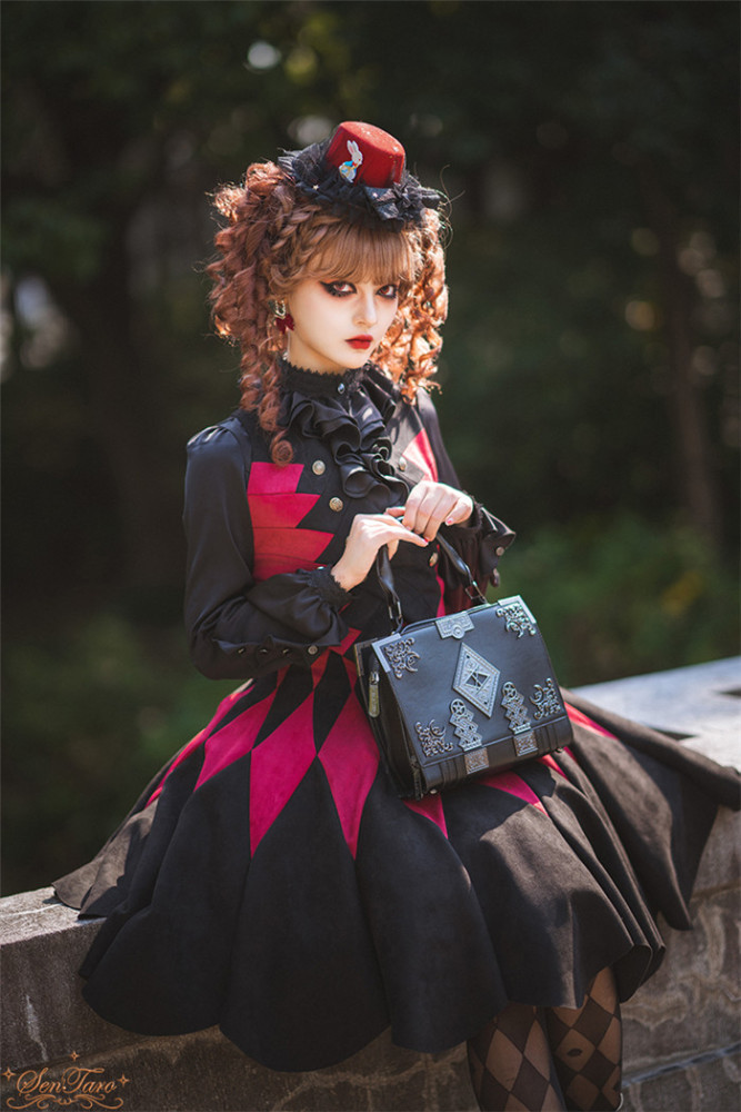 US$ 62.99 - Black Forest Halloween Gothic Lolita Blouse, Vest, Skirt and  Cape - m.lolitaknot.com