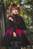 Black Forest Halloween Gothic Lolita Blouse, Vest, Skirt and Cape