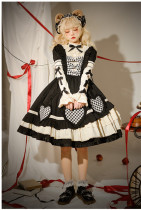 Cherry - Black Sweet Lolita OP Dress and Headdress