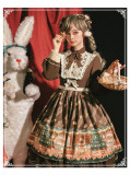 Yinluofu -Christmas Story- Sweet Lolita OP Dress Set and Cape