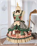 Yinluofu -Christmas Story- Sweet Lolita Salopettes Full Set