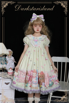 Dark Star Island -Antique Toy Store- High Waist Sweet Lolita OP Dress