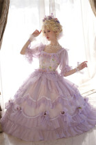 Miss Molly Tea Party Princess Wedding Chiffon Lolita OP Dress