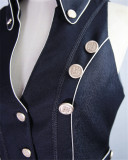 Immortal Thorn - Snow Shadow- Ouji Vintage Sleeveless Lolita Long Vest Jacket