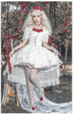 Withpuji -Battleground- Gothic Lolita OP Dress with Tailing