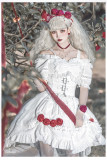 Withpuji -Battleground- Gothic Lolita OP Dress with Tailing