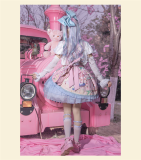 Mewroco -Doll House- Sweet Lolita Salopettes, Bag and Headbow