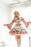 Pink Cheese -Cross Rose- Gothic Lolita JSK, Bolero and Accessories Full Set