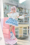 Honey Cat - Sweet Casual Lolita Top, Skirt and Accessories Full Set