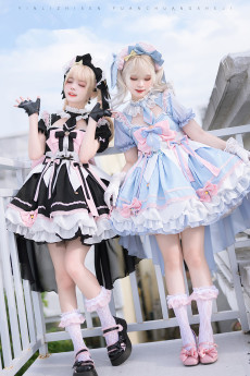 Magic Girls Sweet Lolita OP Dress Full Set