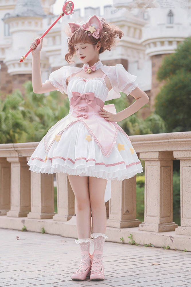 US$ 75.99 - Alice Girl -Magic Sakura- Sweet Lolita OP Dress Full Set -  m.