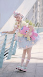 Alice Girl -Rainbow Candy- Lolita Blouse, Headdress and Bag
