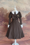 Alice Girl -Greekn College- Classic Long Sleeve Lolita OP Dress Full Set
