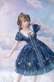 Fantastic Wind -Ocean and Stars- Sailor Lolita OP Dress and Hat