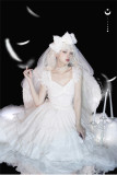 Dance of the Swan - Lolita Headbow with Veil