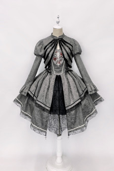 Alice Girl -Hell Rose- Halloween Gothic Lolita JSK and Bolero