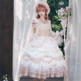 Daisy's Garden Classic Vintage Tea Party Princess Wedding Lolita OP Dress