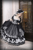 Elpress L -Black Rose- Classic Rococo Loyal Hime Tea Party Lolita OP Dress