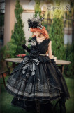 Elpress L -Black Rose- Classic Rococo Loyal Hime Tea Party Lolita JSK Long Version