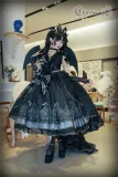Elpress L -Black Rose- Classic Rococo Loyal Hime Tea Party Lolita JSK Long Version
