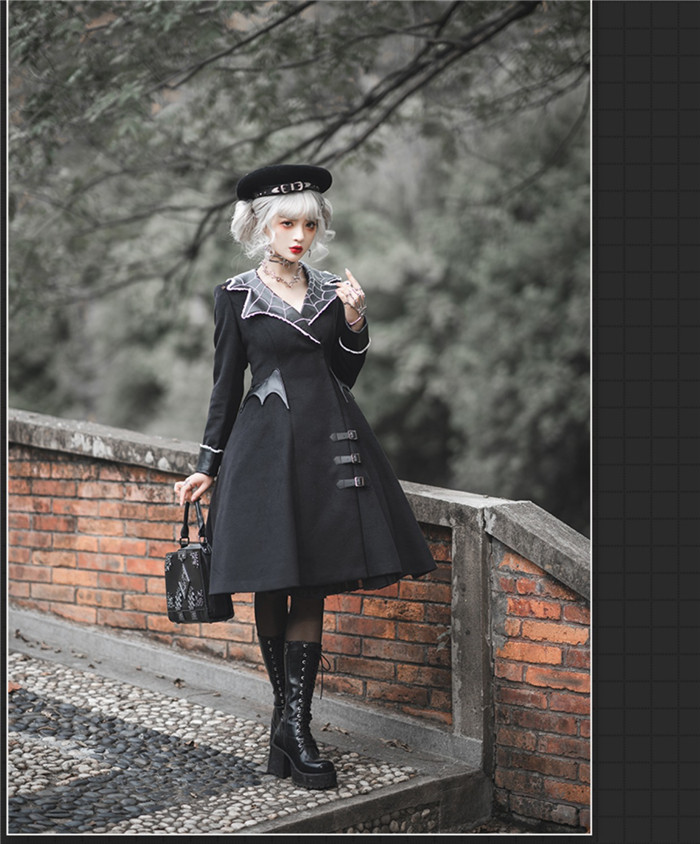 US$ 76.99 - Witch Trap Halloween Gothic Lolita Coat for Autumn and Winter -  m.lolitaknot.com