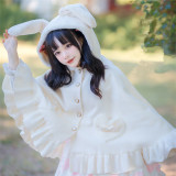 Brocade Garden - Sweet Wool Lolita Cape for Winter