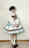 Mentha Chocolate Sweet Lolita JSK and Hairclip Set