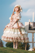 Farm Harvest Classic Vintage Countryside Lolita OP Dress