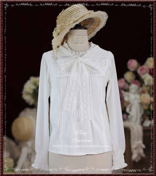 Tiny Garden -Her Memories- Vintage Classic Cotton Lolita Blouse
