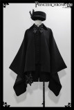 Princess Chronicles -Obsidian Oracle- Ouji Prince Black Lolita Cape Jacket