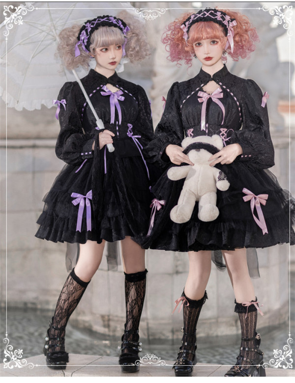 Eieyomi -Song Charm- Sweet Lolita OP Dress ande Headband Set
