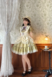 Alice Girl -Grape Estate - Short Sleeve Embroidery Classic Lolita OP Dress