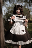 Bubble Milk Jug - Sweet Gothic Maid Lolita OP and Apron Set