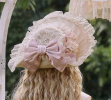 Sakya Lolita -Embroidered Lily of The Valley- Elegant Classic Lolita Waist Bow And Hat