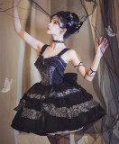Mewroco - Rose Whisper - Elegant Gothic Lolita JSK and Headband Set
