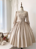Miss Bennet - Elegant Classic Casual High Waist Lolita OP Dress