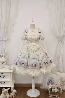 Alice Girl-Doll Tell Stories- Sweet Lolita OP Dress and Apron