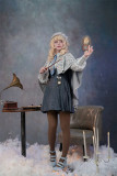 Fantastic Wind -Magic Alice- Causal Classic Embroidery Lolita Salopettes, Blouse and Cape
