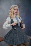 Fantastic Wind -Magic Alice- Causal Classic Embroidery Lolita Salopettes, Blouse and Cape