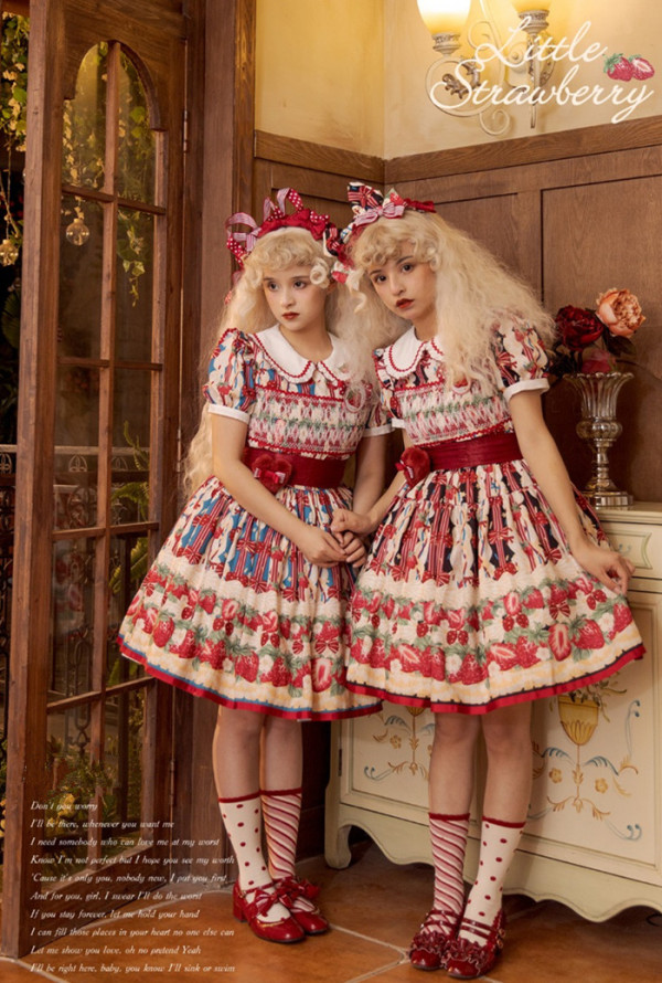 Pennyhouse -Little Strawberry- Sweet Lolita One Piece Dress