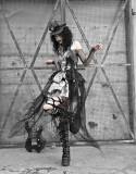 Liquid Invasion - Punk Lolita JSK and Fishnet Underwear