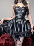 Bloody Mary - Gothic Black Strapless Lolita Dress
