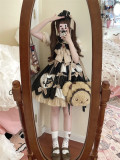 Witch Cat- Halloween Gothic Lolita Salopettes, Blouse and Accessories Full Set
