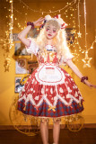 Kiyana -White Bear Drama- High Waist Sweet Lolita JSK Full Set