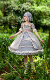 Infanta -Rose Afternoon Tea- Classic Lolita OP Dress, Headbow and Brooch